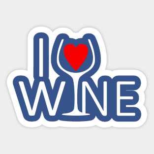 love wine 1 Sticker